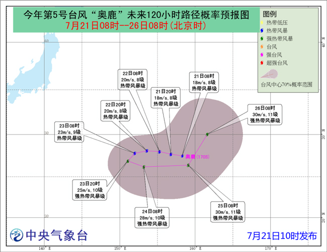 台风奥鹿最新路径分析及其潜在影响