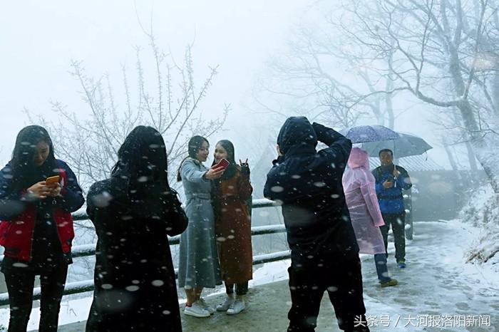 洛阳冬日雪舞纷飞，古都的韵味与壮丽雪景