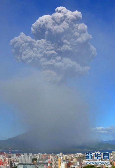 日本樱岛火山爆炸性喷发，自然力量的震撼与挑战